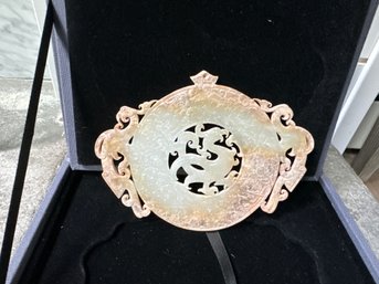 Chinese Jade Ritual Disc With Dragon Motifs 1 Of 4