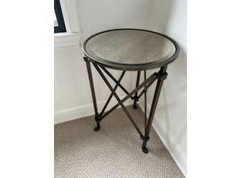 Ballard Designs Directoire Table With Antique Mirror Top