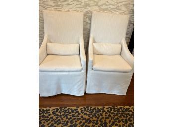 Pair Of RH Chairs On Casters