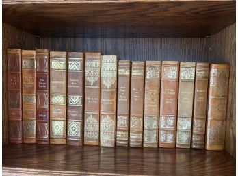 Collection Of Leather Bound Books