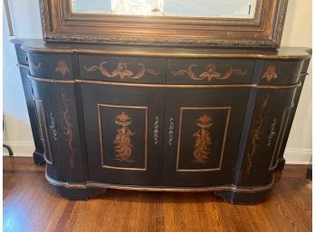 Large Black Painted Cabinet