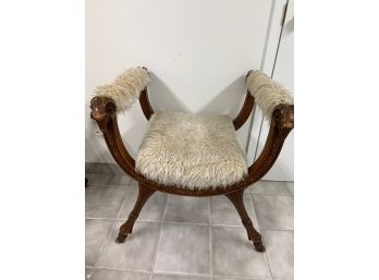 Empire Stool With Ram Heads