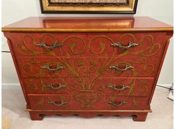 Red Painted Dresser