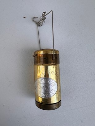 Vintage Brass Wilderness Experience Candle Lantern