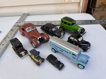 Vintage Car Model Lot, Burago, Dinky Toys,tootsie Toy,days Gone, Hallmark, Horch