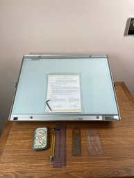 Gradco Table For Drawing With Rulers