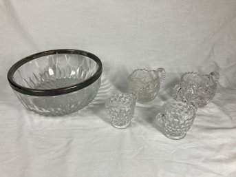 Collection Of Clear Decorative Glass