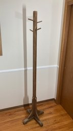 Tall Wooden Coat Rack