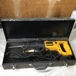 Corded Dewalt Saw In Metal Case