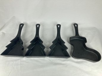 Set Of Christmas Cast Iron