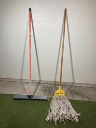 Mop & Narrow Pushbroom