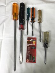 Assorted Size And Style Screw Drivers