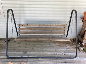 Two Person Porch Swing With Stand