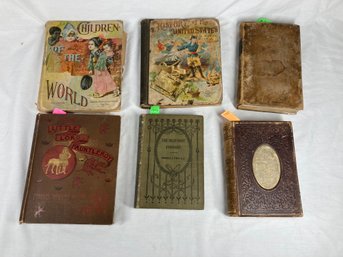 Set Of Unique Antique Books- See Photos For Condition