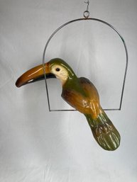 Vintage Molded Toucan On Perch