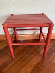 Painted Wood Slat Side Table- 1 Of 2 (sold Seperately)