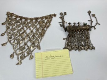 Two Pieces Of Beautiful Antique Afghani Nomadic Silver Work