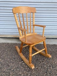 Childs Wooden Rocking Chair