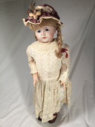 Fancy Vintage Doll With Stand