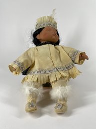 Vintage Goldenvale Porcelain Native American Baby Doll