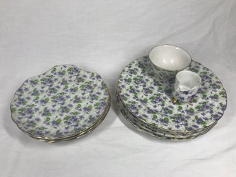 Antique Lefton China Pieces (one Cup Is Broken, See Picts)