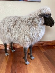 Hansa Hand Made Plush - 41' Ride-On Gentle Ewe, Life Sized