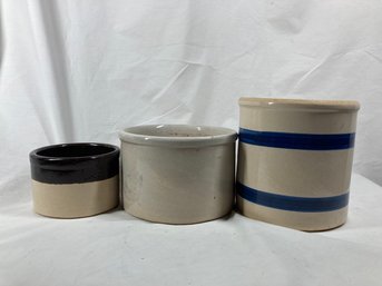 3 Stoneware Crooks