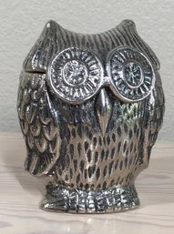 Cast Metal Owl Vessel