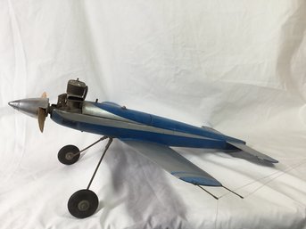 20' Cool Vintage Model Airplane With Motor ( See Photos)
