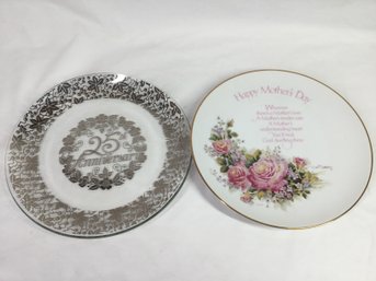 Mothers Day And Anniversary Plates