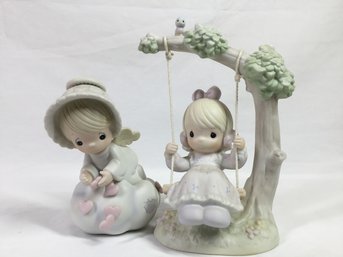 Precious Moments Dolls On A Swing
