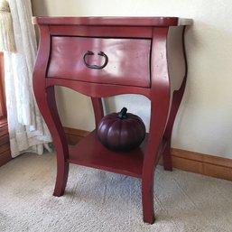 French Style Single Drawer Side Table (decor & Contents Sold Separately)