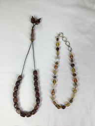 Pair Of Assorted Beaded Necklaces