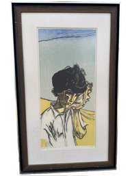 MERVIN JULES (1912-1994) 'Song Of Sea' Original Color Woodcut, Signed, Ed. 80