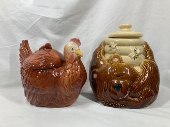 Set Of Animal Cookie Jars