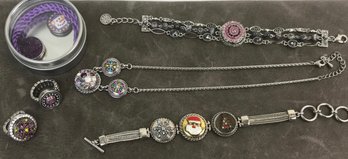 Lot Of Snap In Jewelry Charms & Accessories