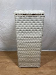 White Wicker Laundry Basket