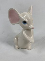 Super Cute Vintage White Ceramic Field Mouse With Huge Ears
