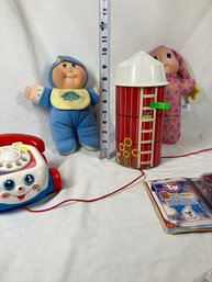 Collection Of Vintage Toys Featuring Cabbage Patch Doll