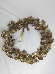 Holiday Brass Wreath