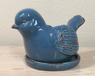 Cute Blue Bird Planter