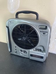 Multi Functional Fan, Flashlight, Radio, Cassette Player