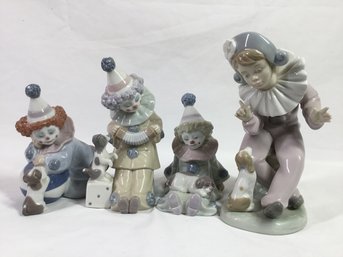Glass Clown Figurines