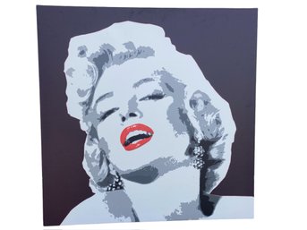 Big Marilyn Monroe Print On Wood Frame