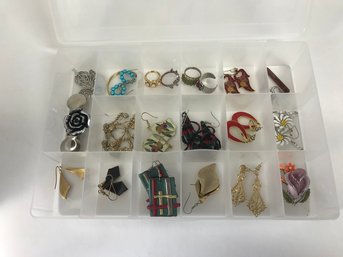 Plastic Separator Box With Assorted Jewelry