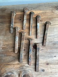 Lot Of Old Metal Stakes