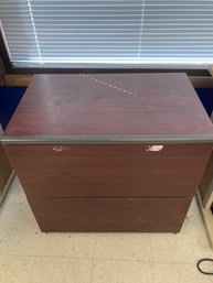 Small Brown Filing Cabinet