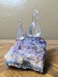 Glass Penguins On Pretty Rock