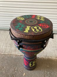 Remo Key-Tuned Djembe 12'x24 Inch Adinkra With Remo Cover/case - Nice Quality!