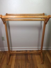 Wood Blanket Rack